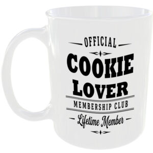 Official Cookie Lover Membership Club Funny Ceramic Mug Birthday Gift Tea Coffee
