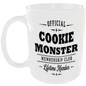 Official Cookie Monster Membership Club Funny Ceramic Mug Foodie Drink Kitchen