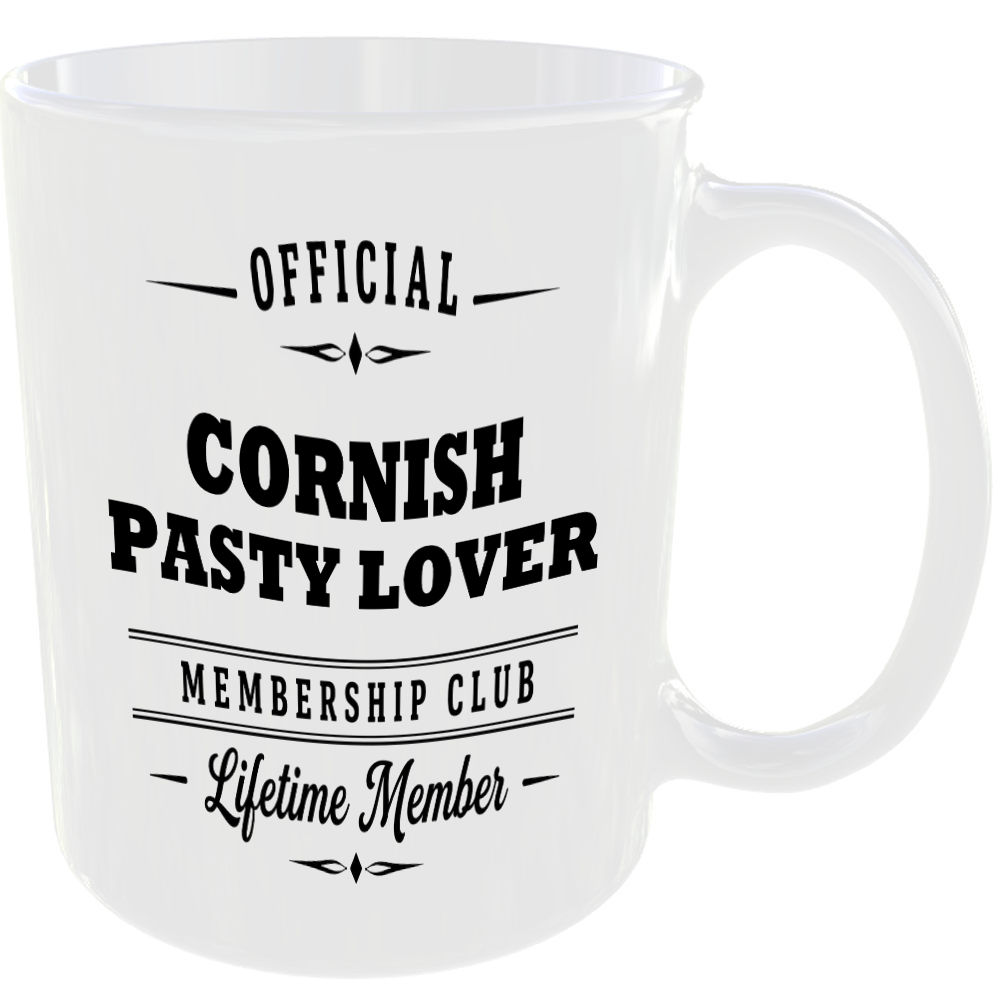 Official Cornish Pasty Lover Membership Club Funny Foodie Ceramic Mug Gift - Image 2