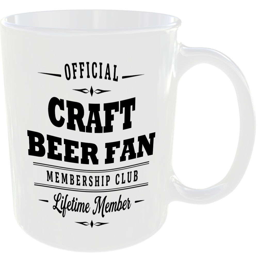 Official Craft Beer Fan Membership Club Funny Ceramic Mug Foodie Drink Kitchen - Image 2