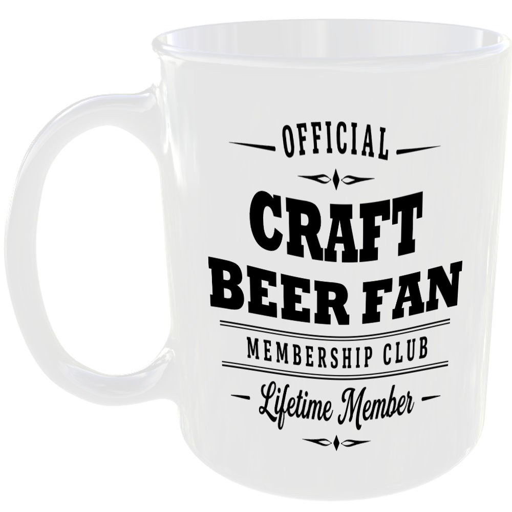 Official Craft Beer Fan Membership Club Funny Ceramic Mug Foodie Drink Kitchen