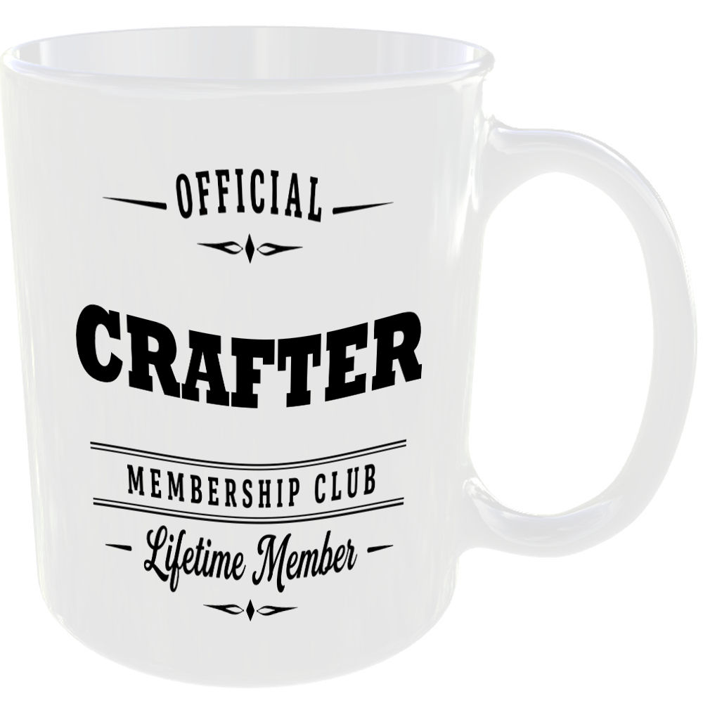 Official Crafter Membership Club Funny Ceramic Mug Birthday Gift Tea Coffee Cup - Image 2