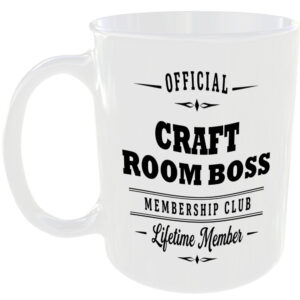 Official Craft Room Boss Membership Club Funny Ceramic Mug Creative Hobby Gift