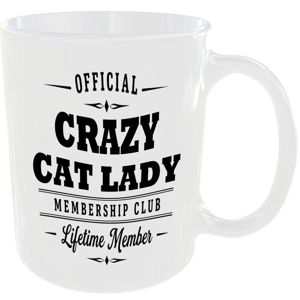 Official Crazy Cat Lady Membership Club Funny Ceramic Mug Pet Lover Birthday - Image 2
