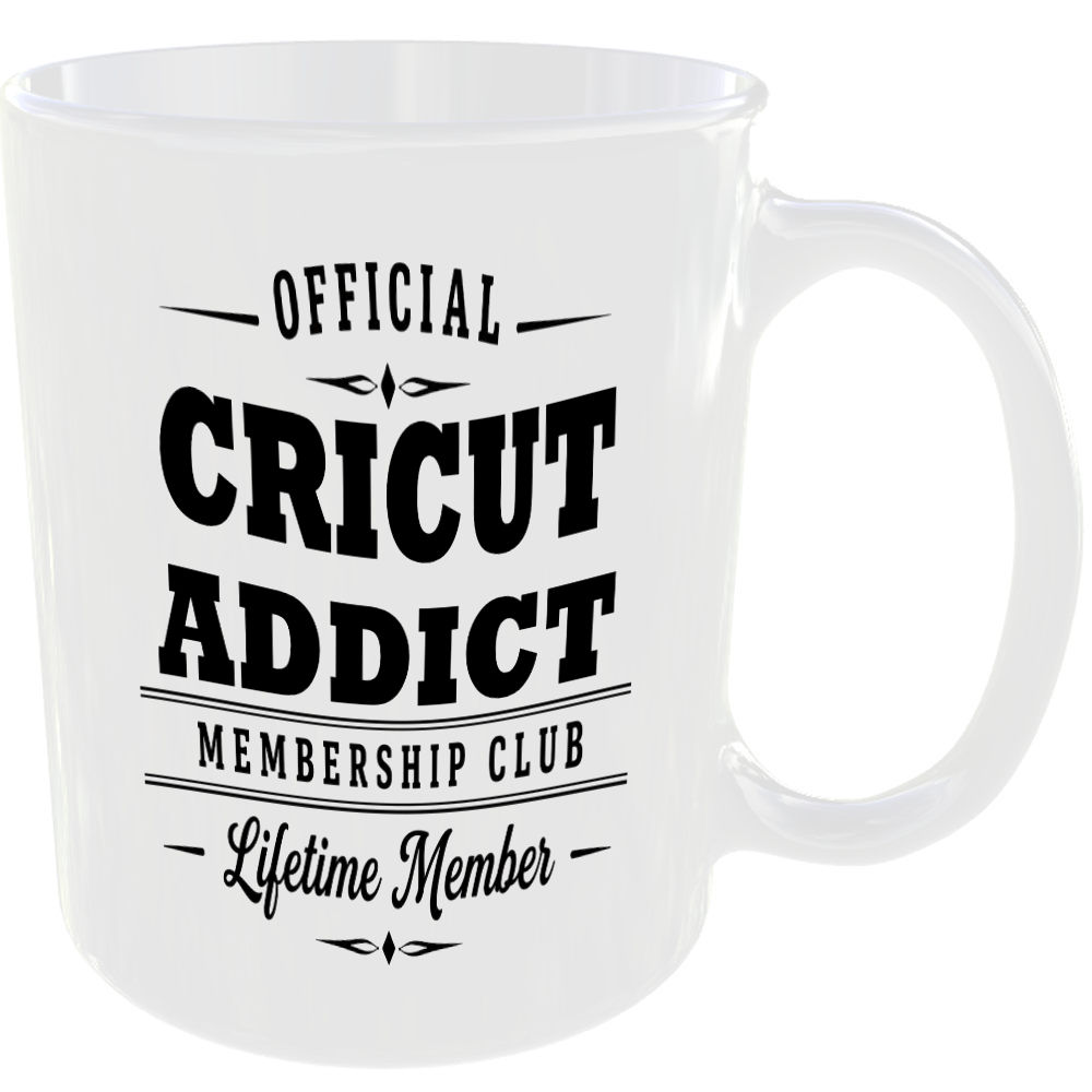 Official Cricut Addict Membership Club Funny Ceramic Mug Craft Creative Hobby - Image 2