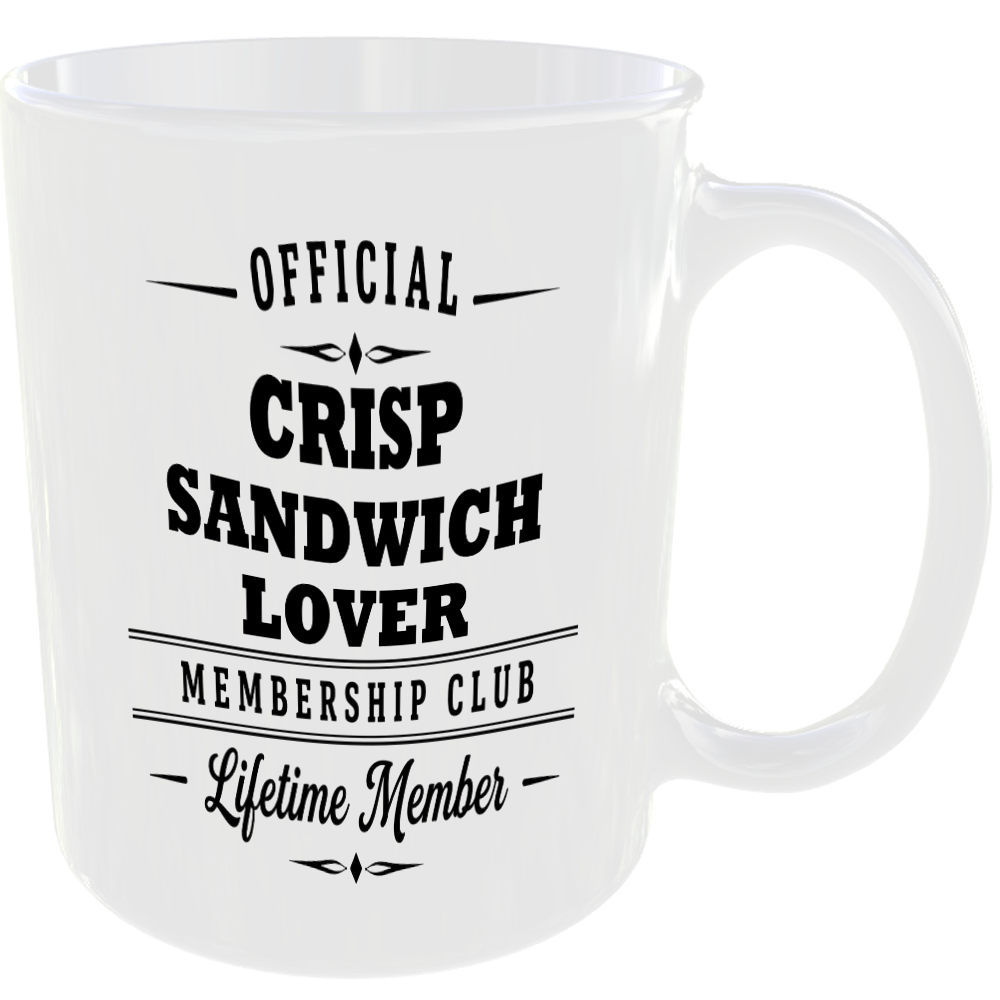 Official Crisp Sandwich Lover Membership Club Funny Foodie Ceramic Mug Gift - Image 2