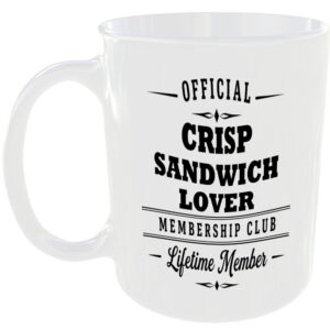 Official Crisp Sandwich Lover Membership Club Funny Foodie Ceramic Mug Gift