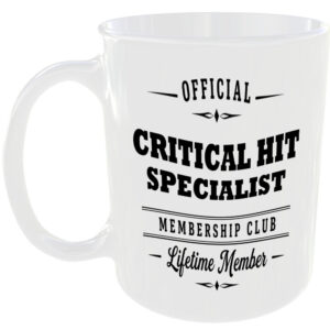 Official Critical Hit Specialist Membership Club Funny Gaming Mug Gift