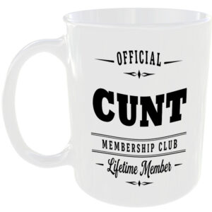 Official Cunt Membership Club Funny Ceramic Mug Birthday Gift Tea Coffee Present