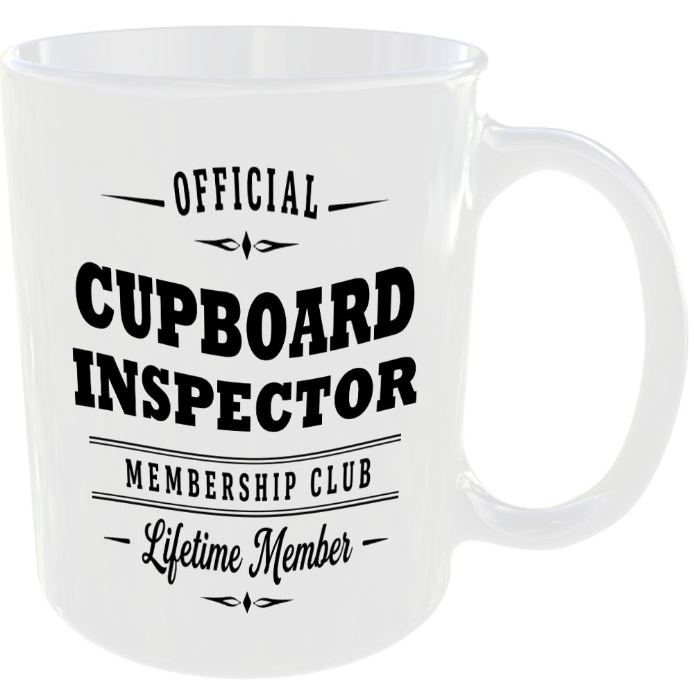 Official Cupboard Inspector Membership Club Funny Ceramic Mug Home Novelty Gift - Image 2