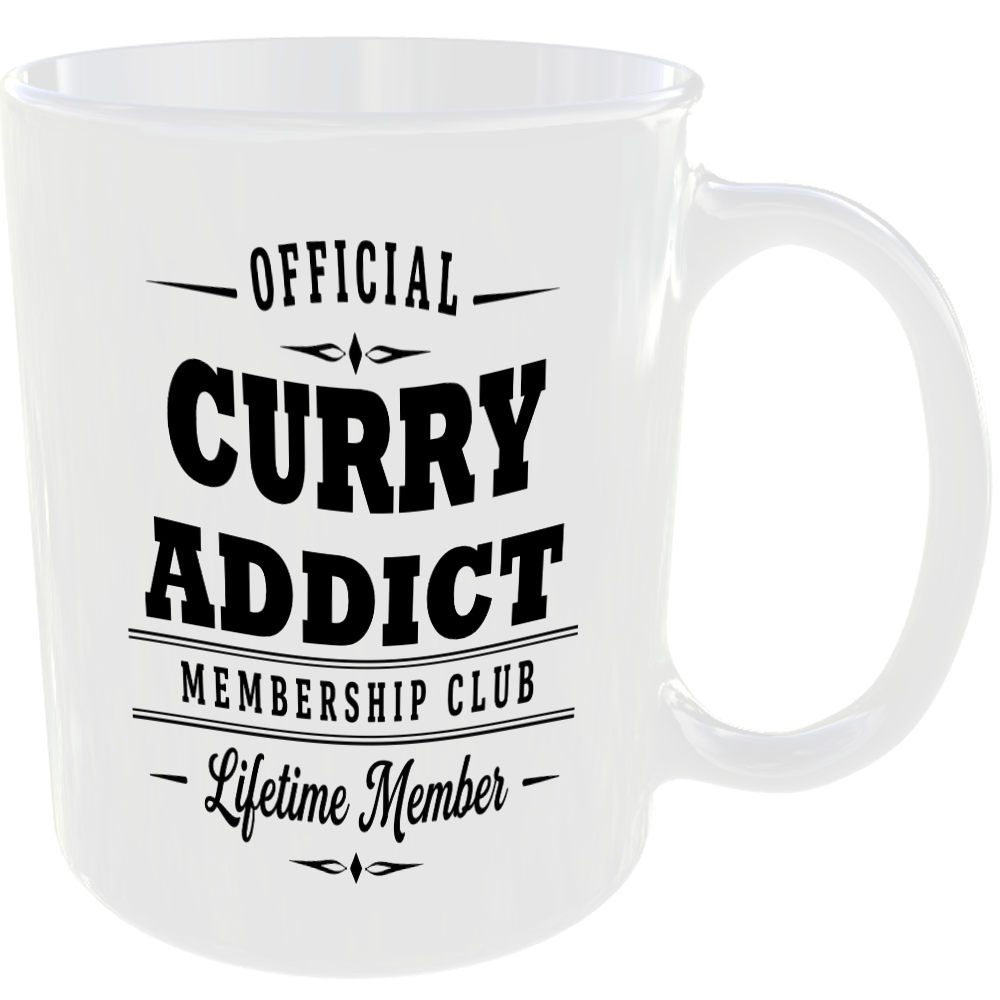 Official Curry Addict Membership Club Funny Ceramic Mug Foodie Drink Kitchen Tea - Image 2