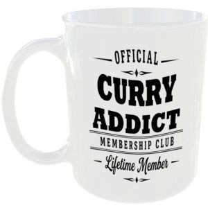 Official Curry Addict Membership Club Funny Ceramic Mug Foodie Drink Kitchen Tea