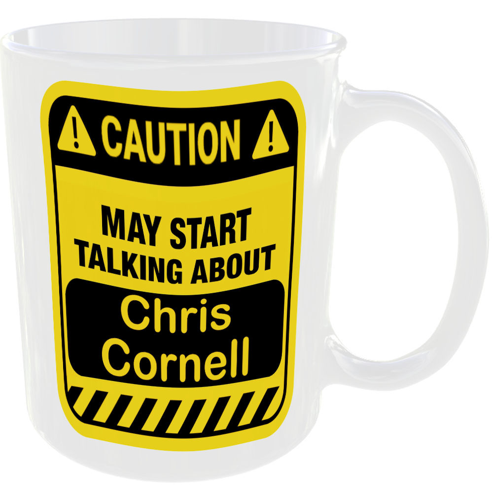 Caution May Start Talking About Chris Cornell Mug Funny Singer Cup Coffee Tea - Image 2