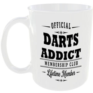 Official Darts Addict Membership Club Funny Ceramic Mug Sports Fitness Fan Gift
