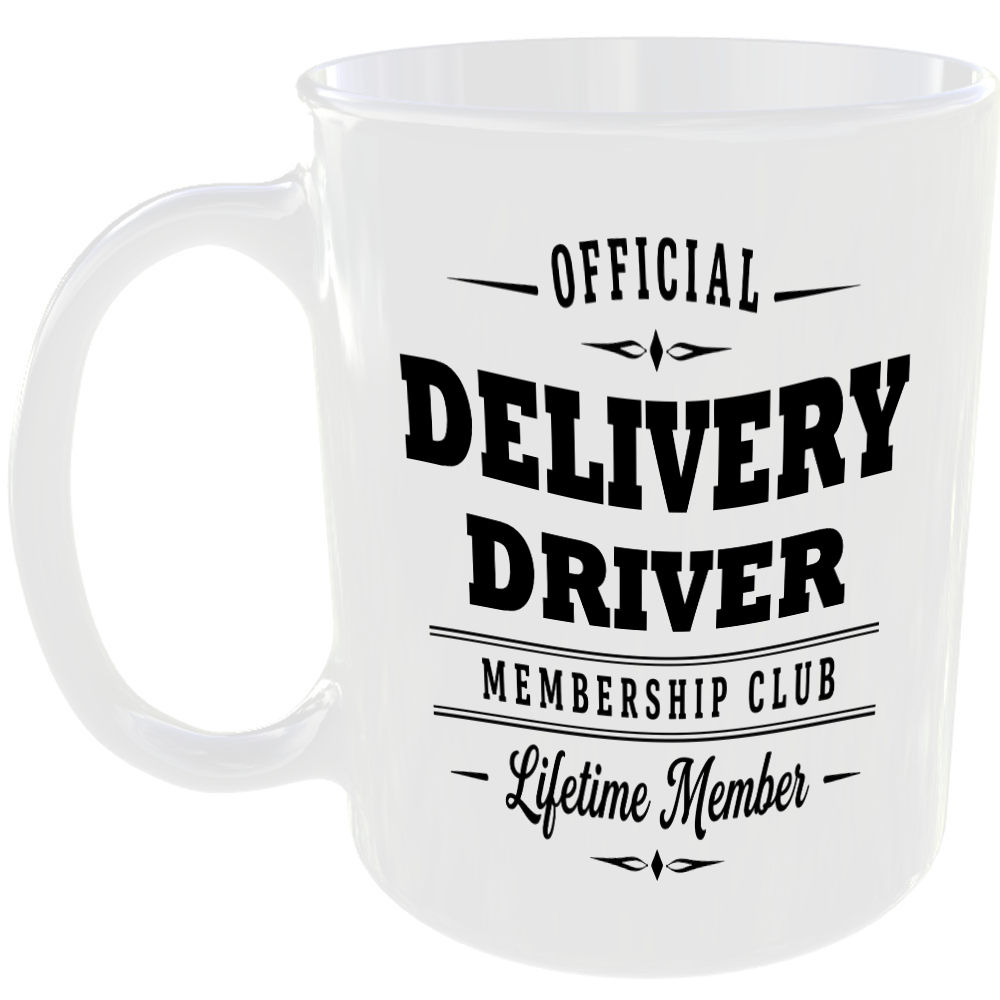 Official Delivery Driver Membership Club Funny Ceramic Mug Work Colleague Gift