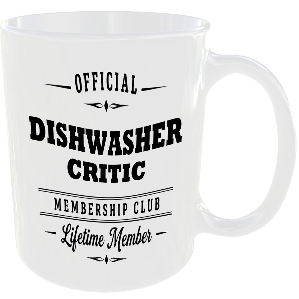 Official Dishwasher Critic Membership Club Funny Ceramic Mug Home Novelty Humour - Image 2