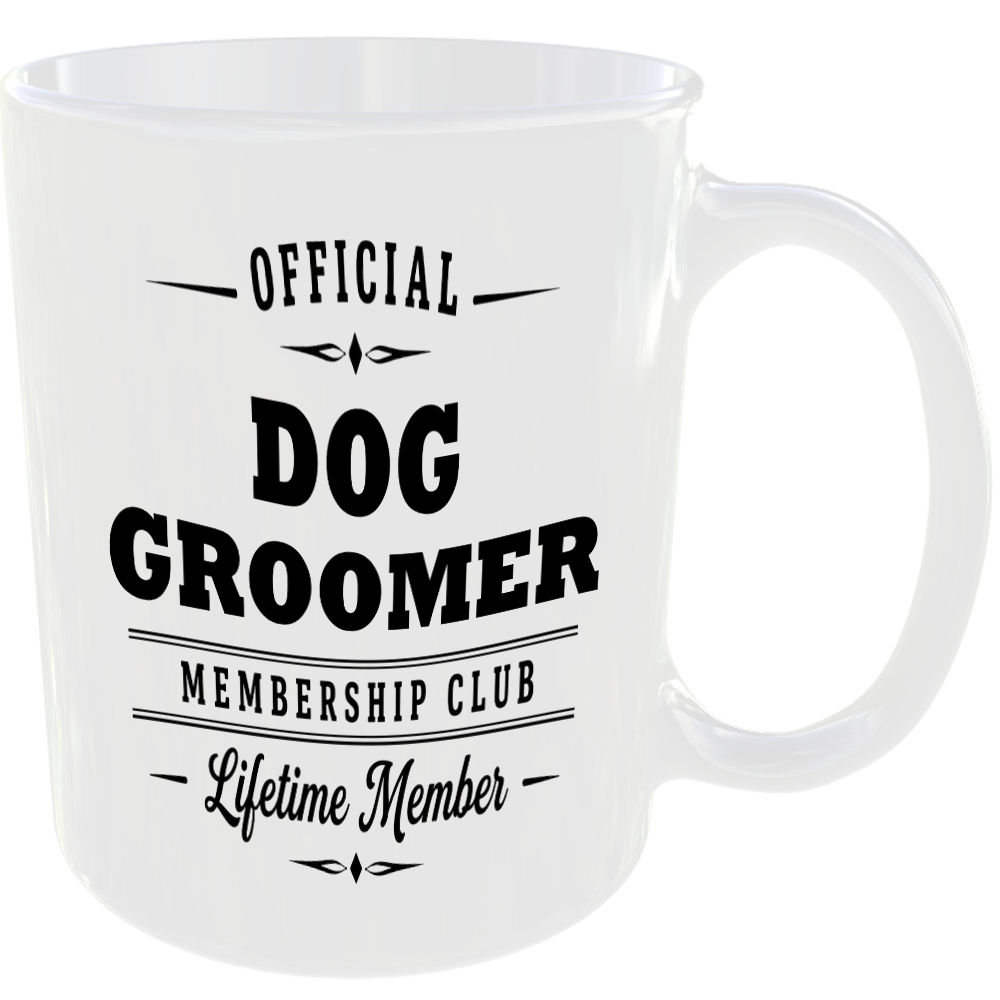 Official Dog Groomer Membership Club Funny Ceramic Mug Pet Lover Birthday - Image 2