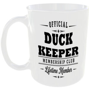 Official Duck Keeper Membership Club Funny Ceramic Mug Novelty Gift