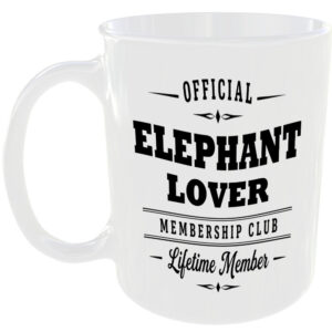 Official Elephant Lover Membership Club Funny Ceramic Mug Birthday Gift Tea Cup ☕