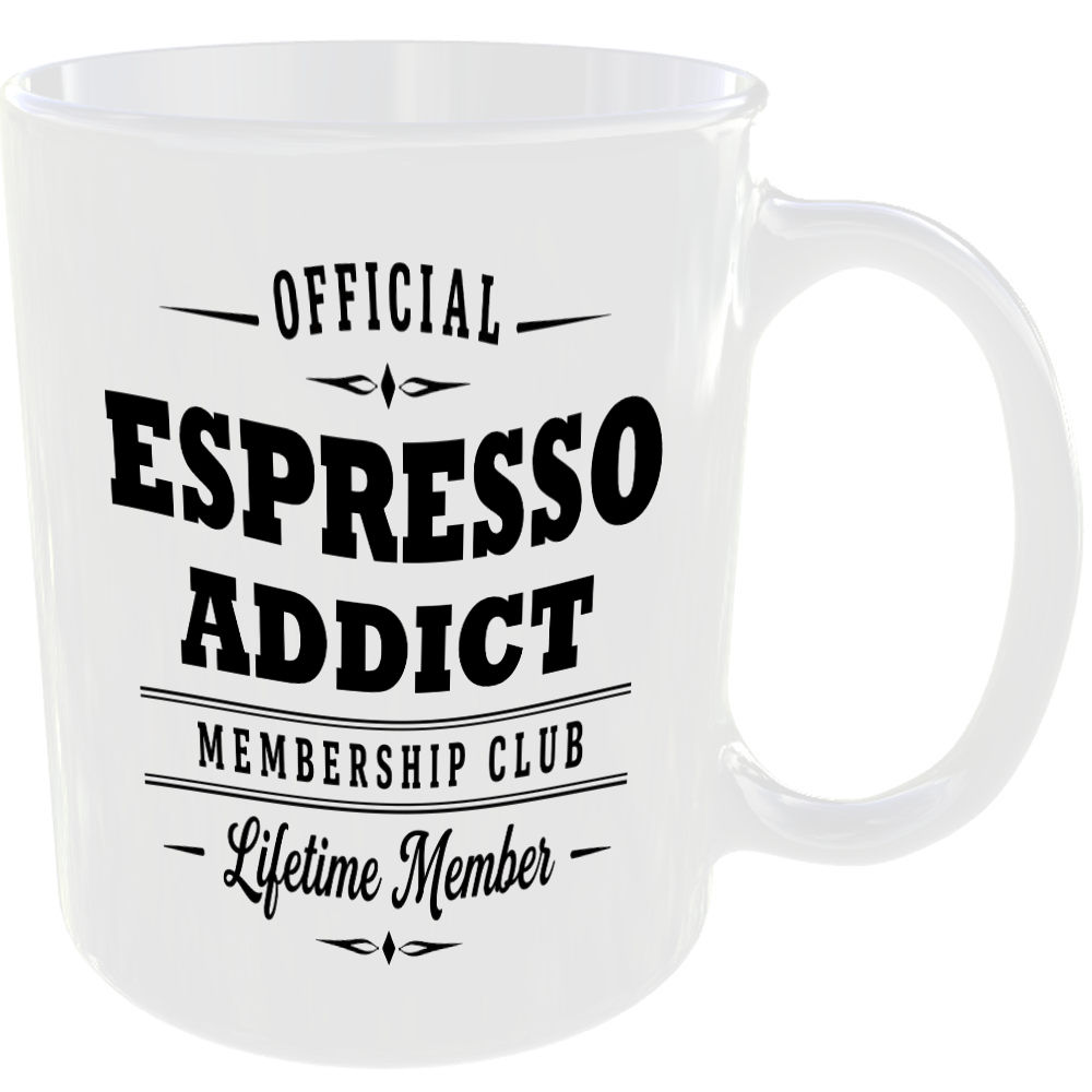 Official Espresso Addict Membership Club Funny Ceramic Mug Foodie Drink Kitchen - Image 2