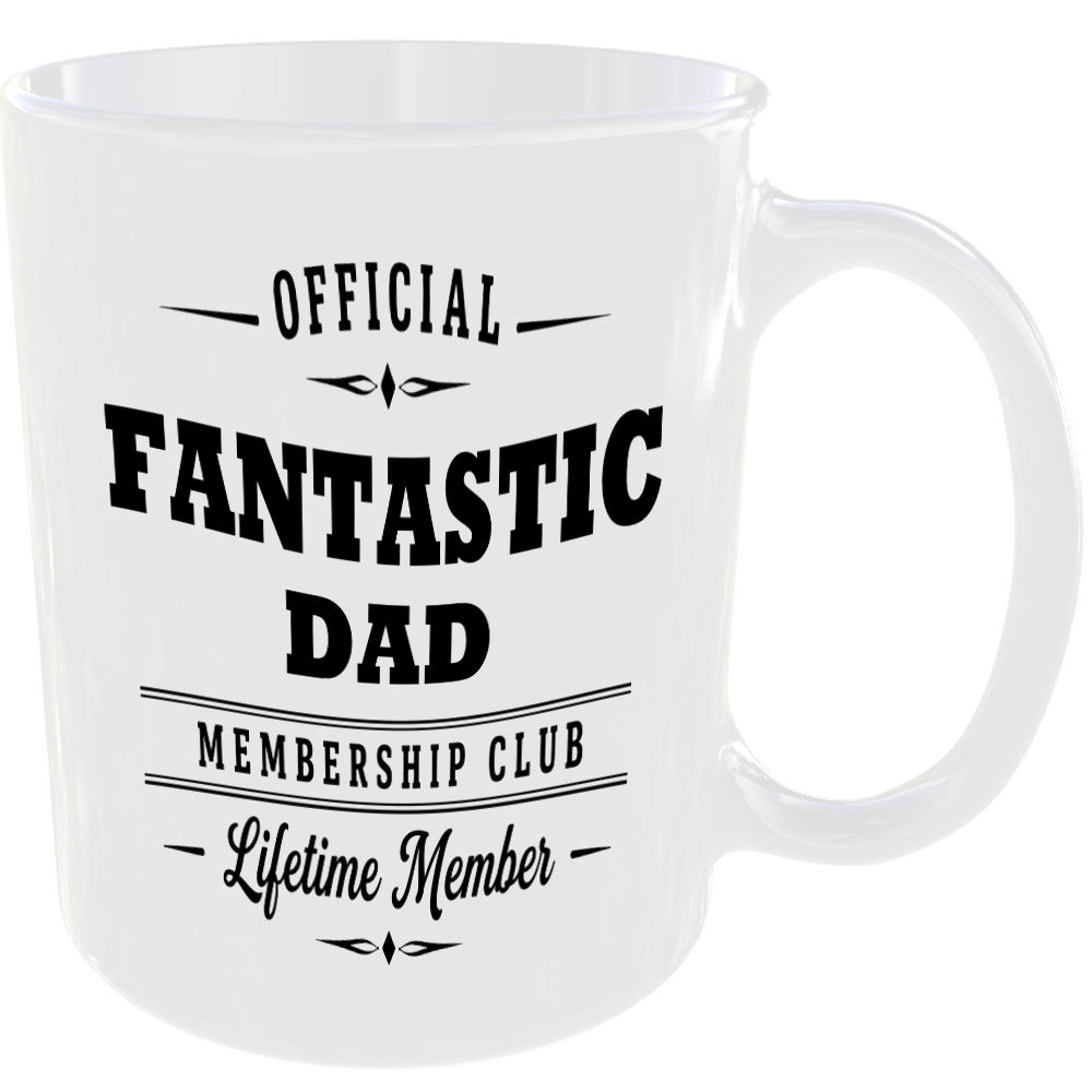 Official Fantastic Dad Membership Club Funny Ceramic Mug Birthday Tea Coffee - Image 2
