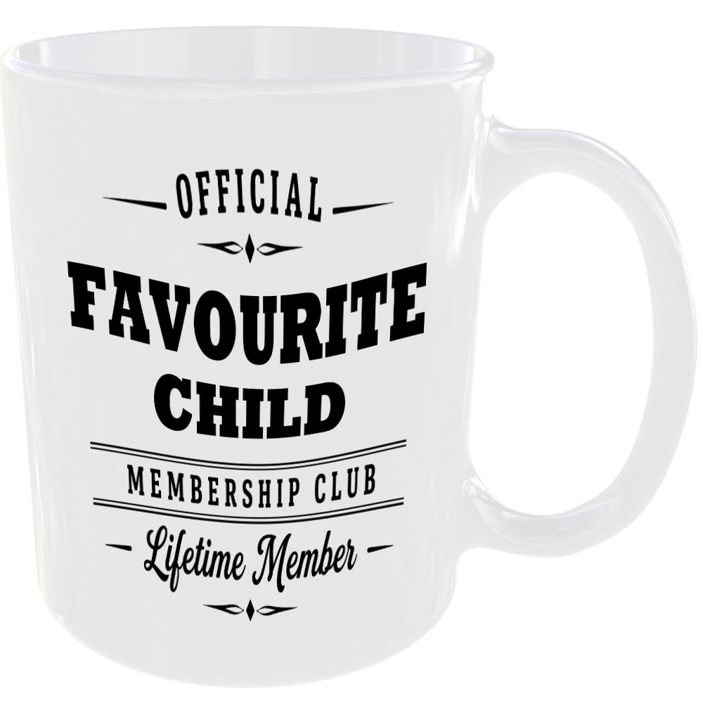 Official Favourite Child Membership Club Funny Ceramic Mug Birthday Gift Tea Cup - Image 2