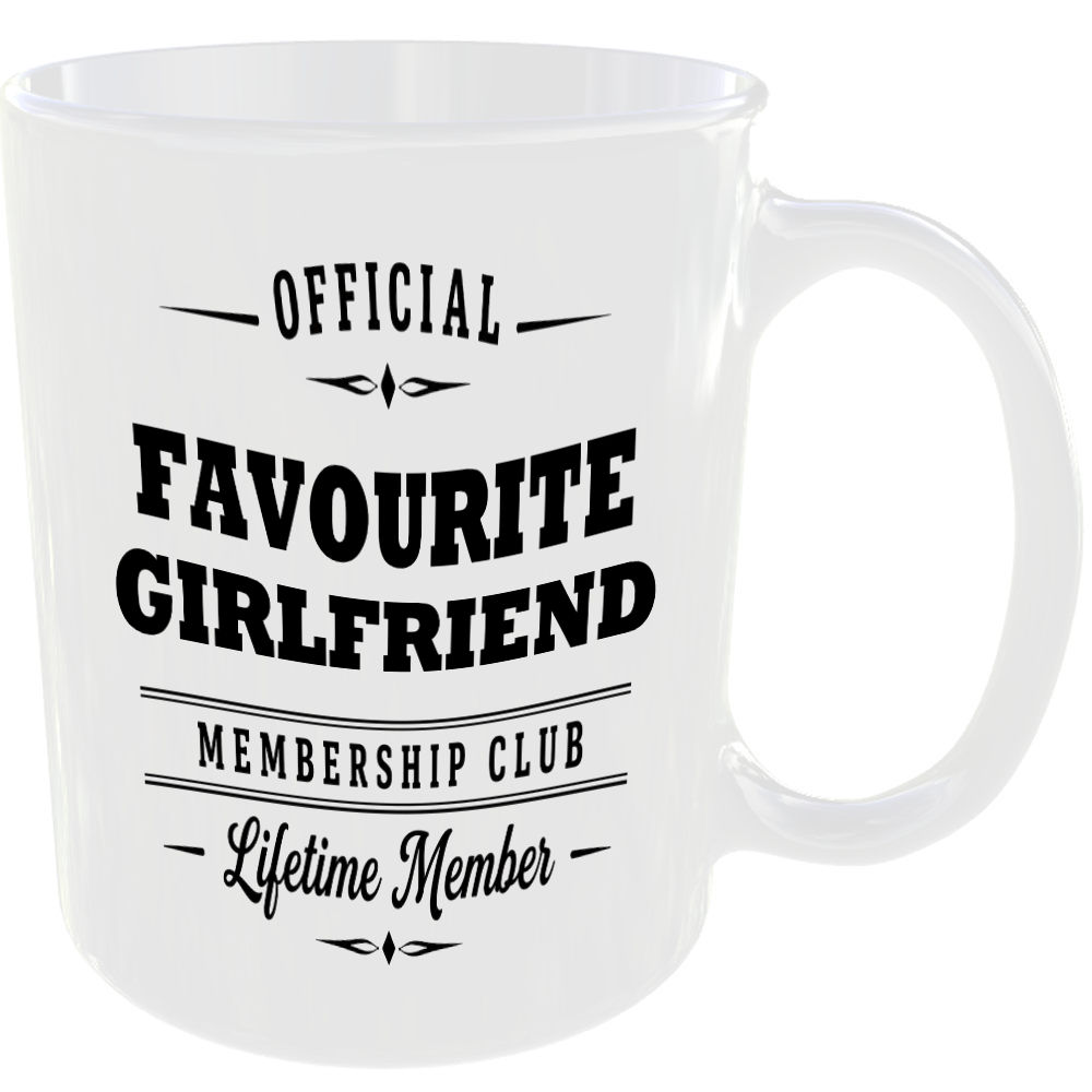 Official Favourite Girlfriend Membership Club Funny Ceramic Mug Birthday Present - Image 2