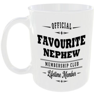 Official Favourite Nephew Membership Club Funny Ceramic Mug Birthday Family Gift