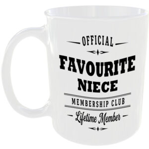 Official Favourite Niece Membership Club Funny Ceramic Mug Birthday Family Gift
