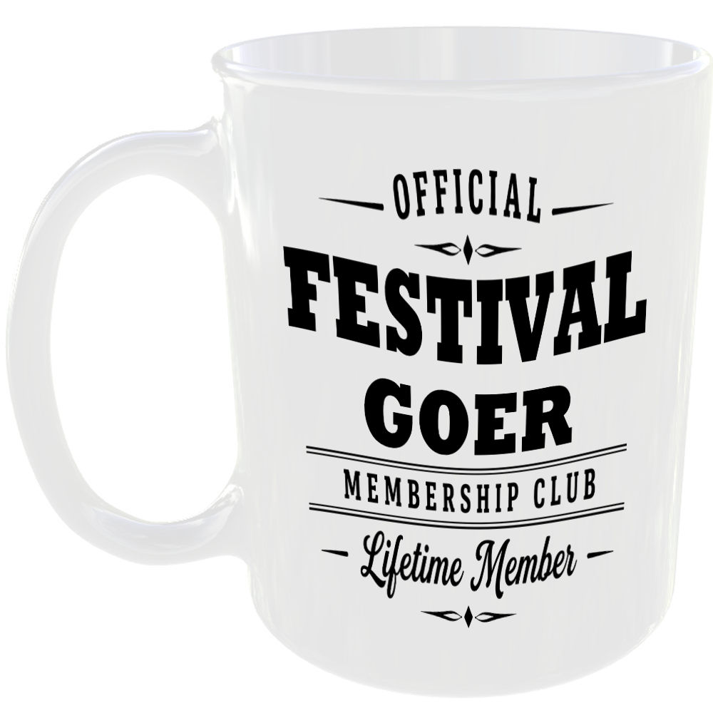 Official Festival Goer Membership Club Funny Ceramic Mug Birthday Gift Tea Cup ☕