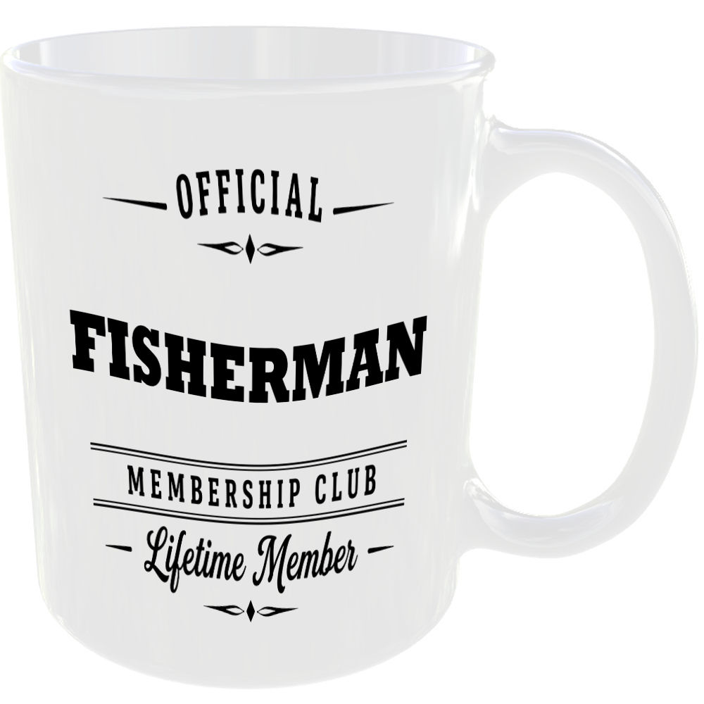 Official Fisherman Membership Club Funny Ceramic Mug Birthday Gift Tea Coffee ☕ - Image 2