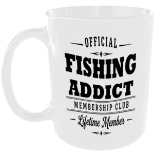 Official Fishing Addict Membership Club Funny Ceramic Mug Outdoor Hobby Birthday