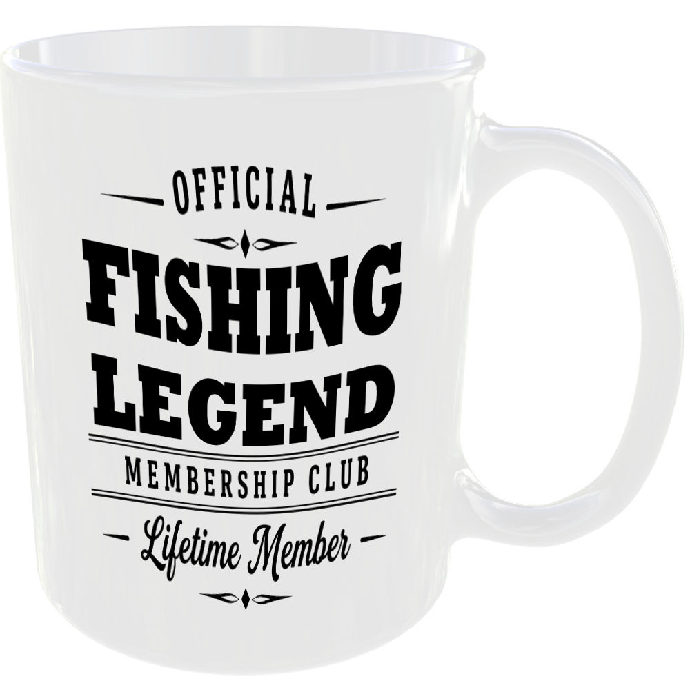 Official Fishing Legend Membership Club Funny Ceramic Mug Outdoor Hobby Birthday - Image 2