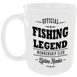 Official Fishing Legend Membership Club Funny Ceramic Mug Outdoor Hobby Birthday