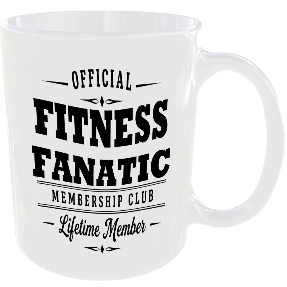 Official Fitness Fanatic Membership Club Funny Ceramic Mug Birthday Gift Tea Cup - Image 2