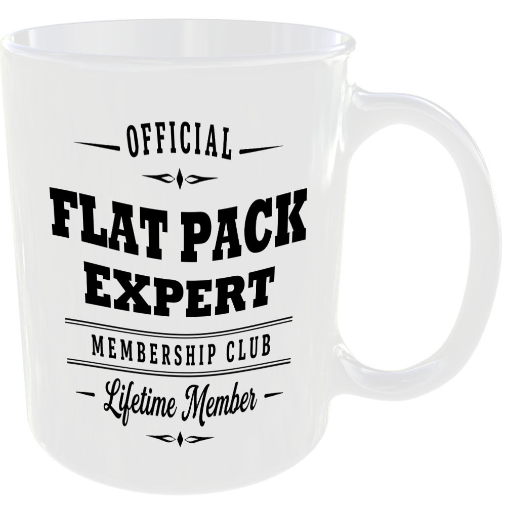 Official Flat Pack Expert Membership Club Funny Ceramic Mug Home Novelty Humour - Image 2
