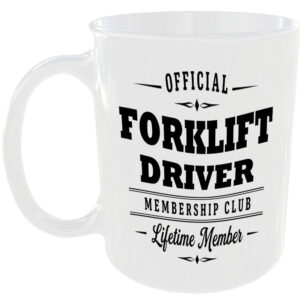Official Forklift Driver Membership Club Funny Ceramic Mug Work Colleague Gift