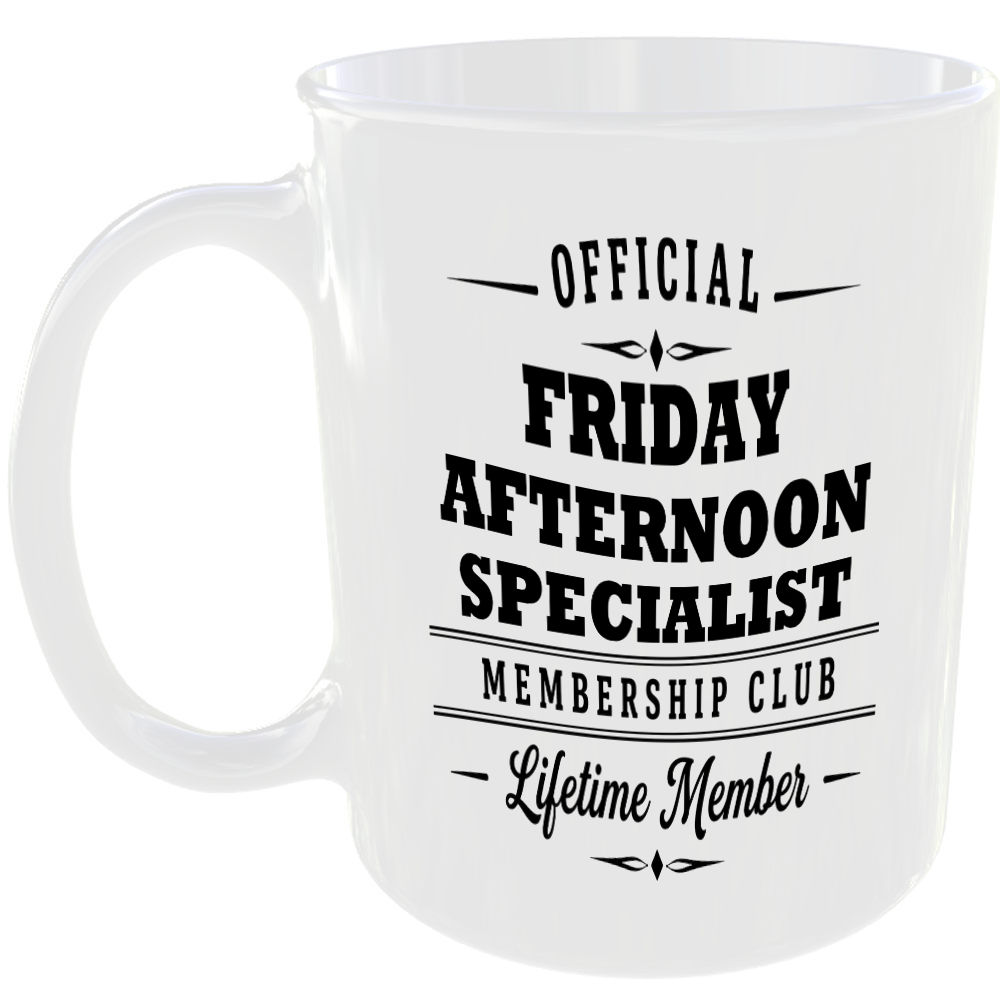 Official Friday Afternoon Specialist Membership Club Funny Gaming Mug Gift