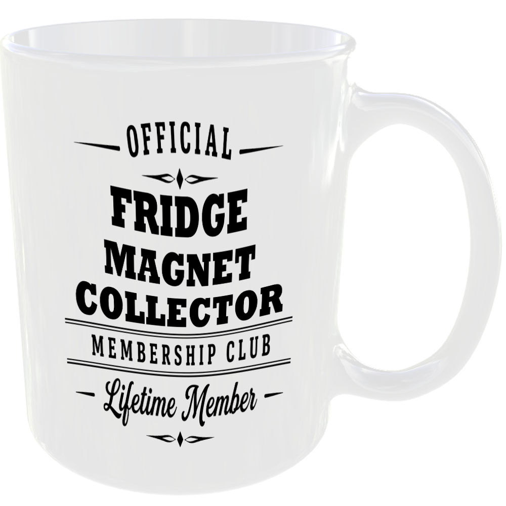 Official Fridge Magnet Collector Membership Club Funny Ceramic Mug Travel Gift - Image 2
