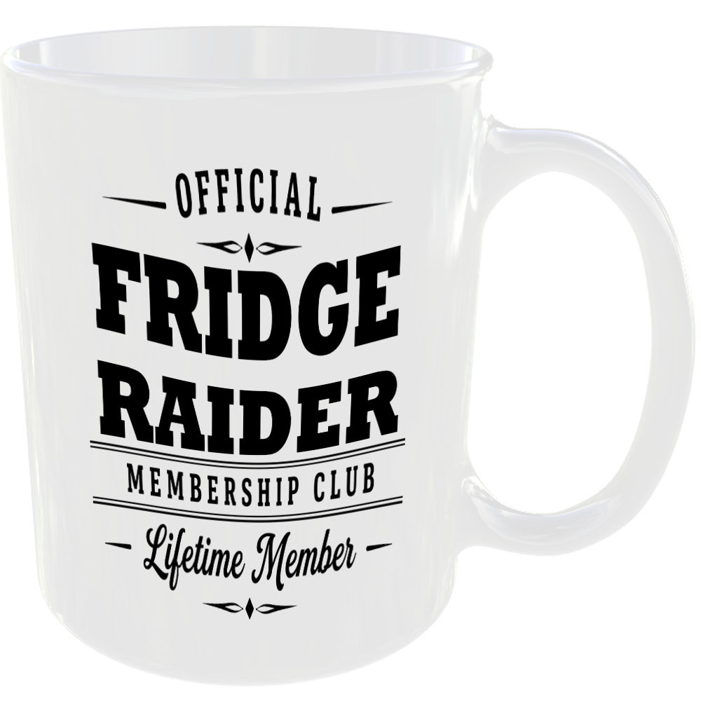 Official Fridge Raider Membership Club Funny Ceramic Mug Home Novelty Humour Tea - Image 2
