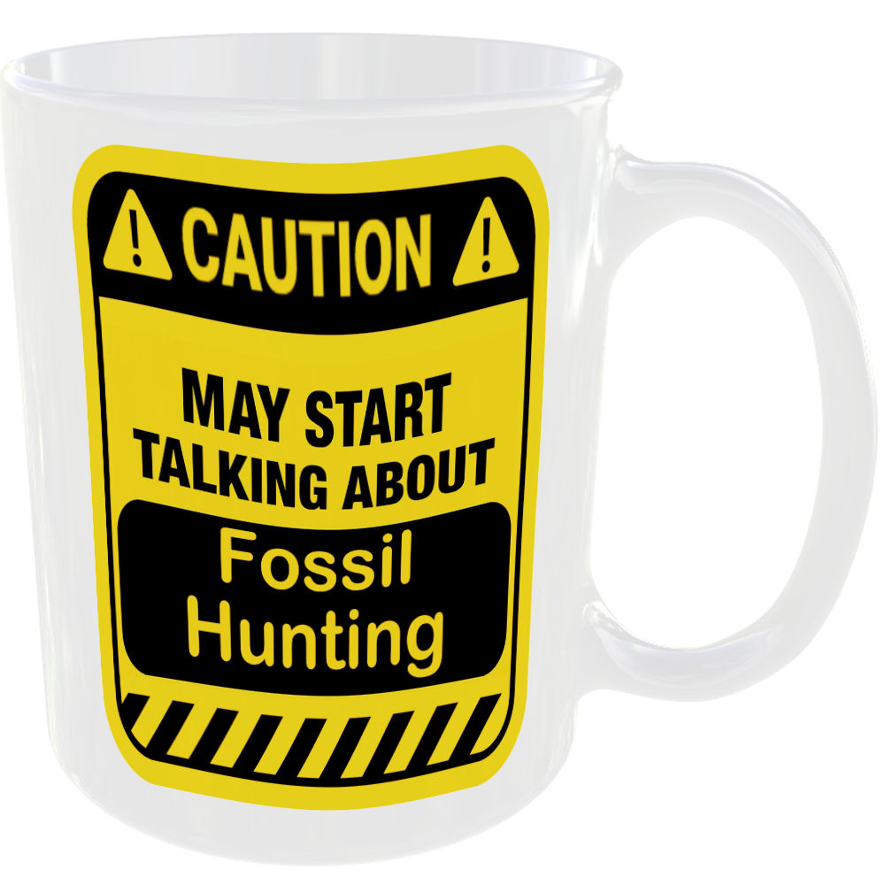 Caution May Start Talking About Fossil Hunting Mug Funny Hobbies Cup Coffee Tea - Image 2