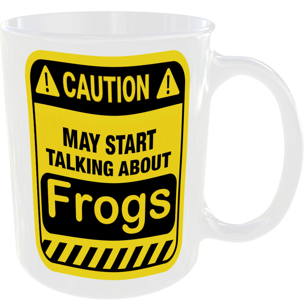 Caution May Start Talking About Frogs Mug Funny Animal Cup Coffee Tea Gift - Image 2