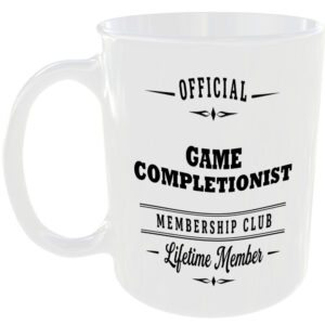 Official Game Completionist Membership Club Funny Ceramic Mug Gaming Gamer Gift
