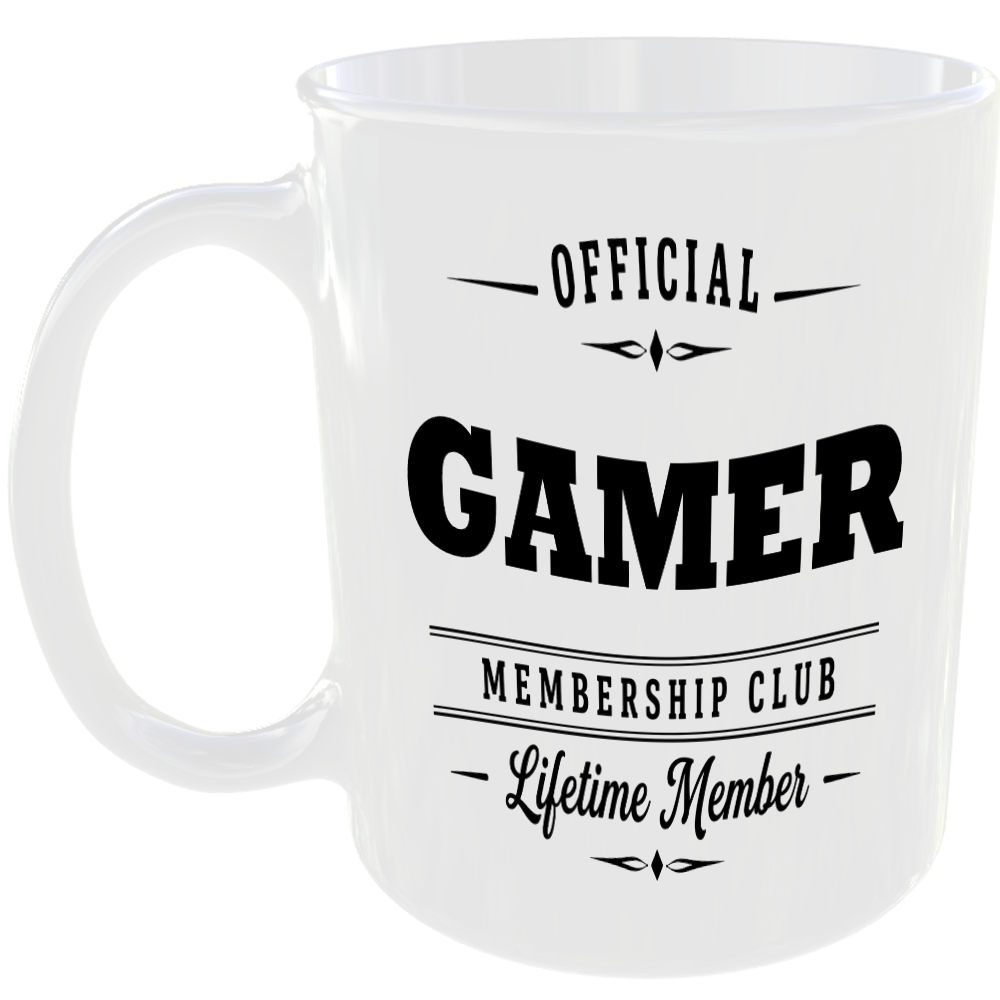 Official Gamer Membership Club Funny Ceramic Mug Birthday Gift Tea Coffee Cup ☕