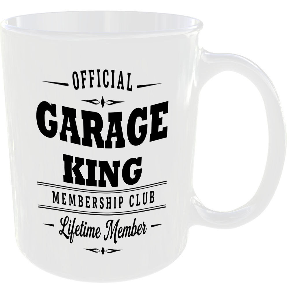 Official Garage King Membership Club Funny Ceramic Mug Car Enthusiast Gift - Image 2