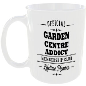 Official Garden Centre Addict Membership Club Funny Gardening Ceramic Mug Gift