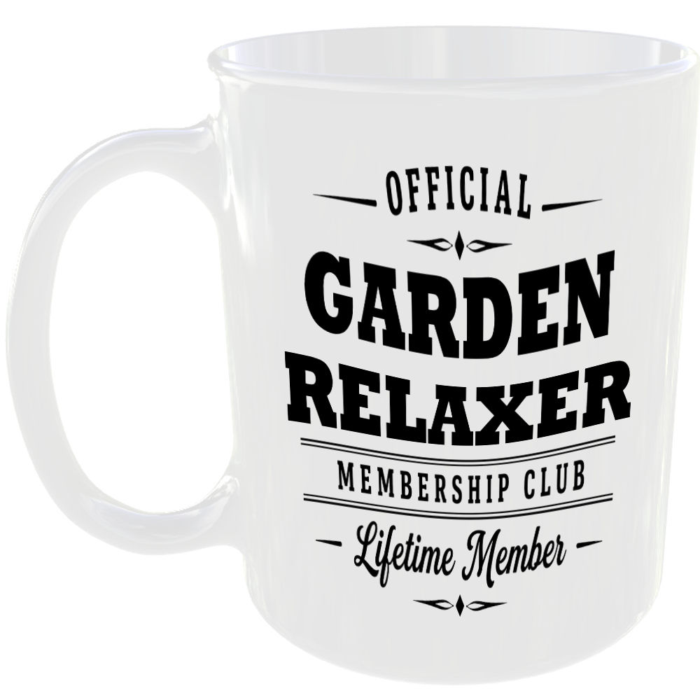 Official Garden Relaxer Membership Club Funny Gardening Ceramic Mug Gift