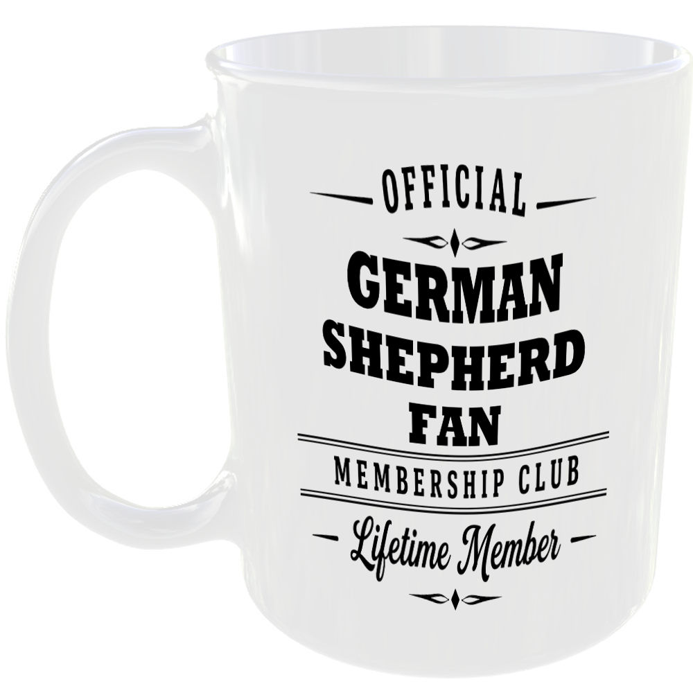 Official German Shepherd Fan Membership Club Funny Ceramic Mug Novelty Gift