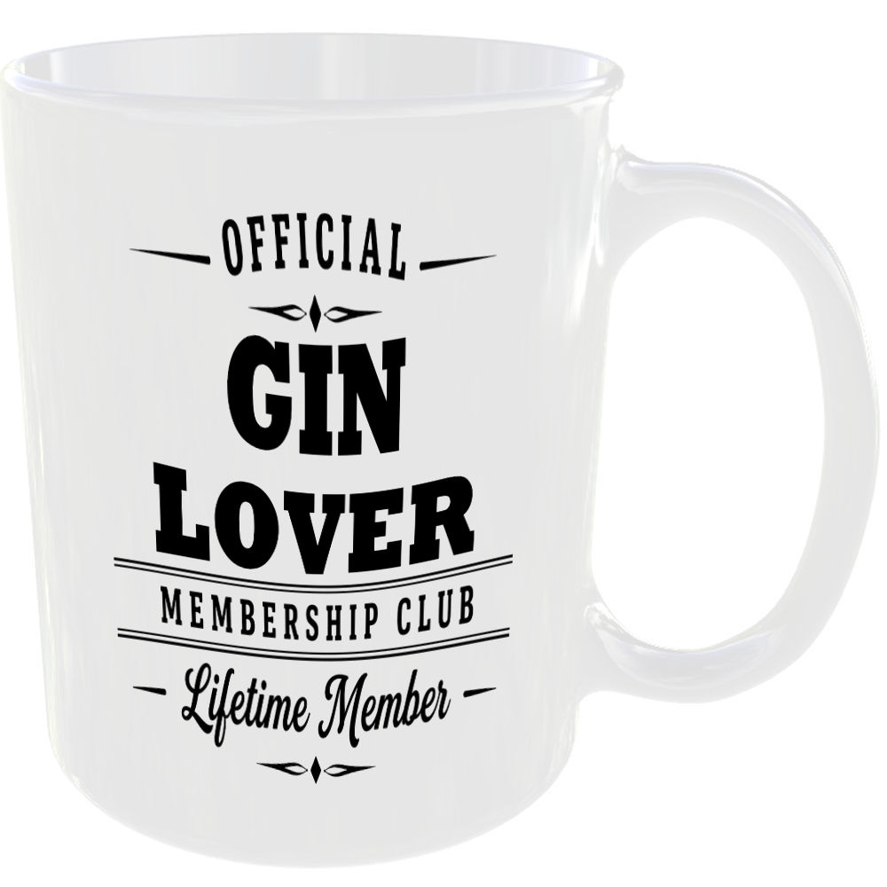 Official Gin Lover Membership Club Funny Ceramic Mug Foodie Kitchen Tea Coffee ☕ - Image 2