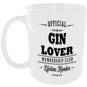 Official Gin Lover Membership Club Funny Ceramic Mug Foodie Kitchen Tea Coffee ☕